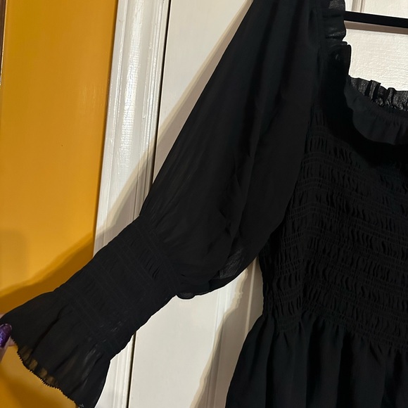 Torrid Black Ruffled Blouse - Picture 2 of 5